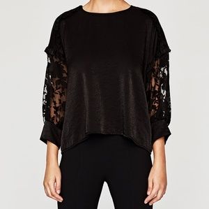 Zara new Contrast top, BNWT